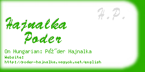 hajnalka poder business card